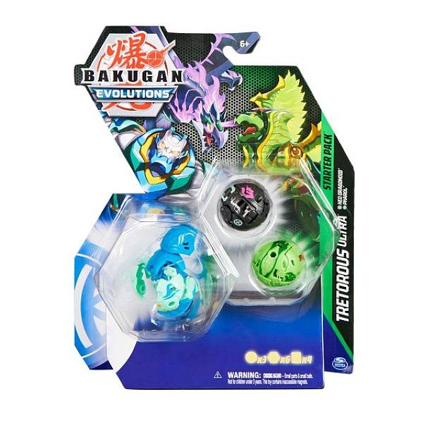 Bakugan Evolutions kezdőcsomag 3db-os – Tretorous Ultra, Neo Dragonoid, Pharol