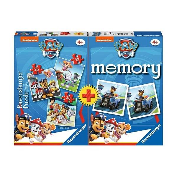 Mancs őrjárat puzzle és memóriajáték 4 az 1-ben