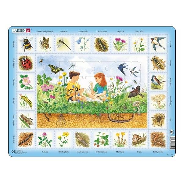 Larsen Maxi Puzzle 48 db-os – Természet – Mezők élővilága