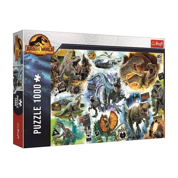 Trefl 1000 db-os dinoszauruszos puzzle – Jurassic World – Dominion