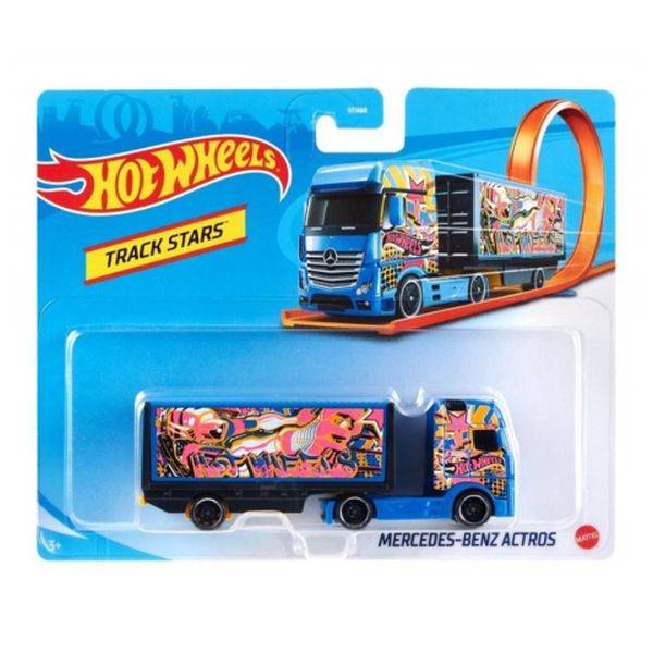 Hot Wheels Track Stars – Mercedes Benz Actros szállítóautó