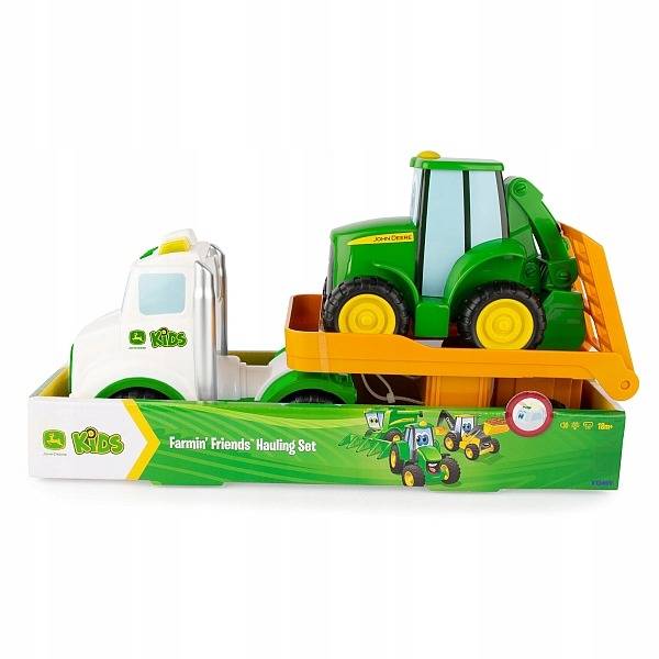 Tomy John Deere traktor farm játékszett fénnyel és hanggal