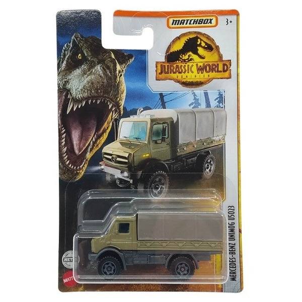 Matchbox Jurassic World kisautó – Mercedes-Benz Unimong U5023