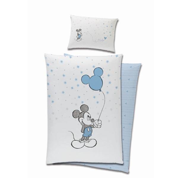 Mickey egeres ovis ágyneműhuzat szett – Kék lufis