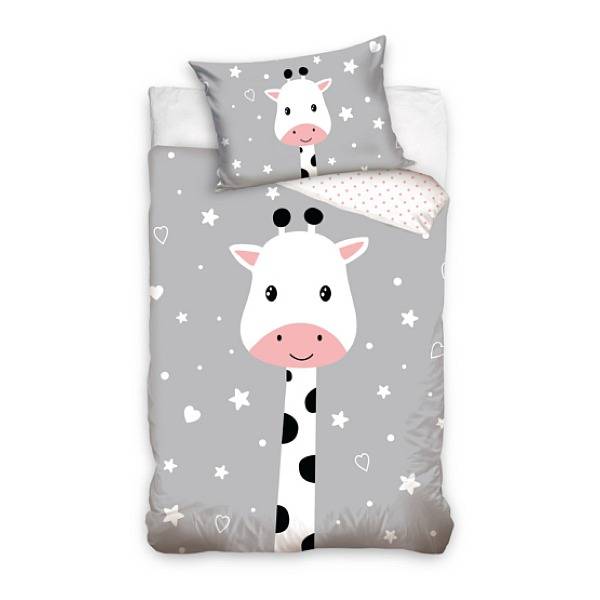 Zsiráfos ovis ágyneműhuzat szett – Szürke