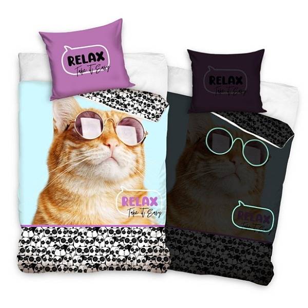 Cicás ágyneműhuzat szett sötétben világító – Relax