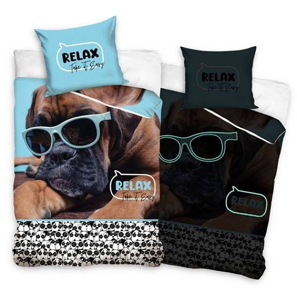 Kutyás ágyneműhuzat szett sötétben világító – Relax