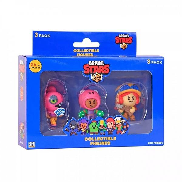 Brawl Stars figura 3 db-os szett – Jessie, Tara, Rosa