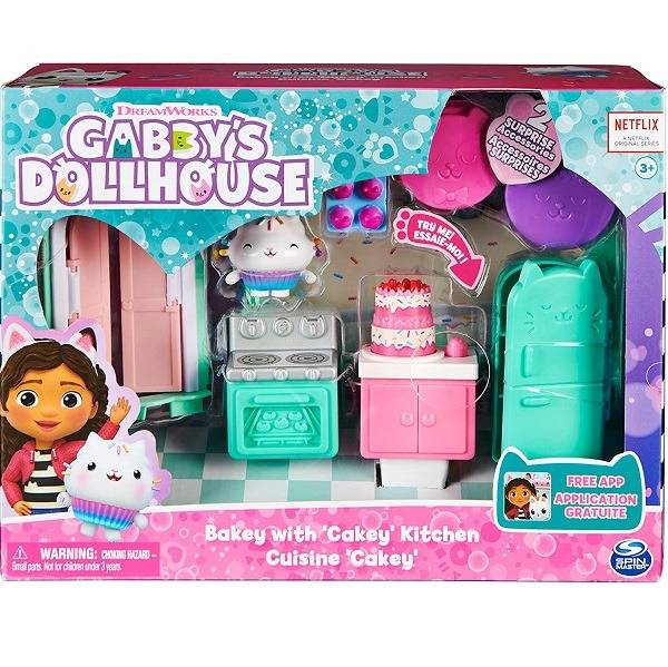 Gabby’s Dollhouse Cakey cica konyhája játékszett