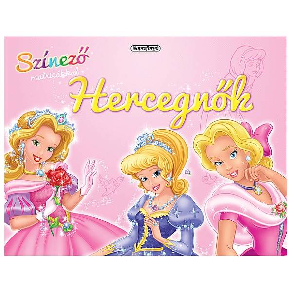 Színező matricákkal – Hercegnők