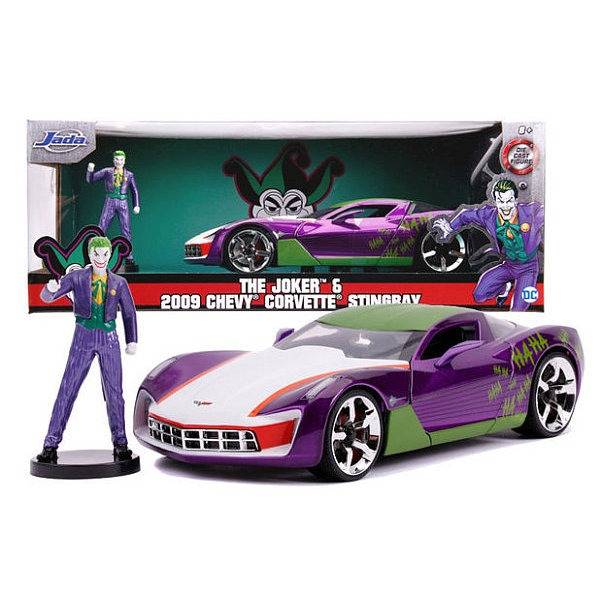 Joker Chevy Corvette Stingray autó figurával – JADA