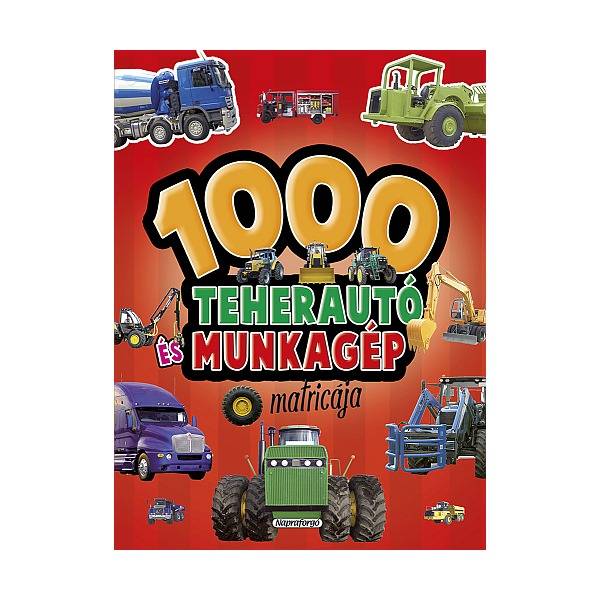 1000 teherautó és munkagép matricája – Piros