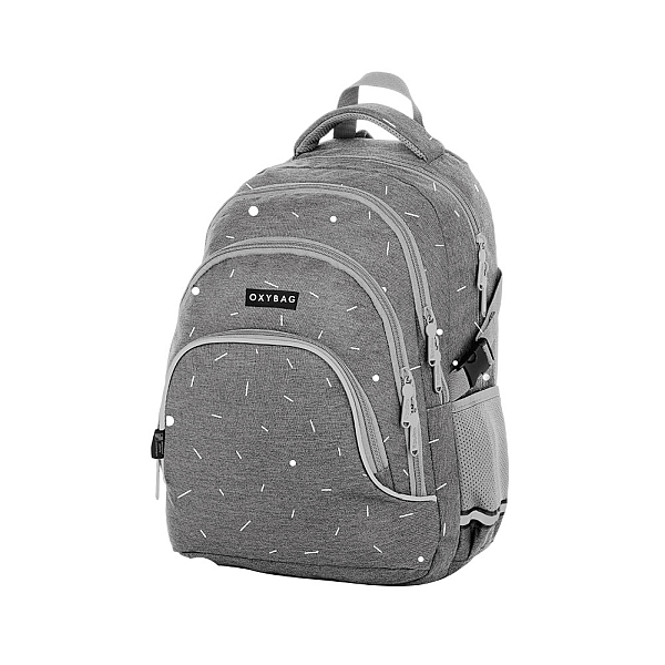 OXYBAG ergonomikus iskolatáska hátizsák - Grey Geometric