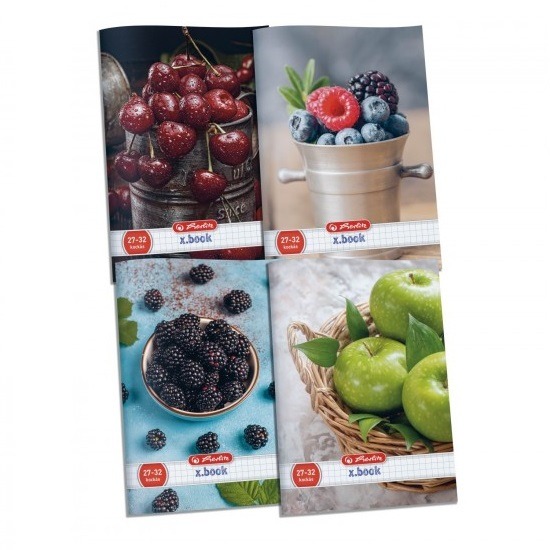 Herlitz A5-ös kockás füzet 32 lapos - Fruit