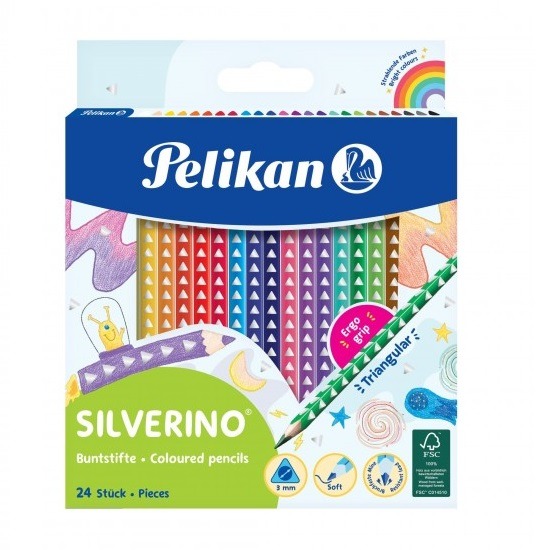 Pelikán Silverino 24 db-os színes ceruza készlet