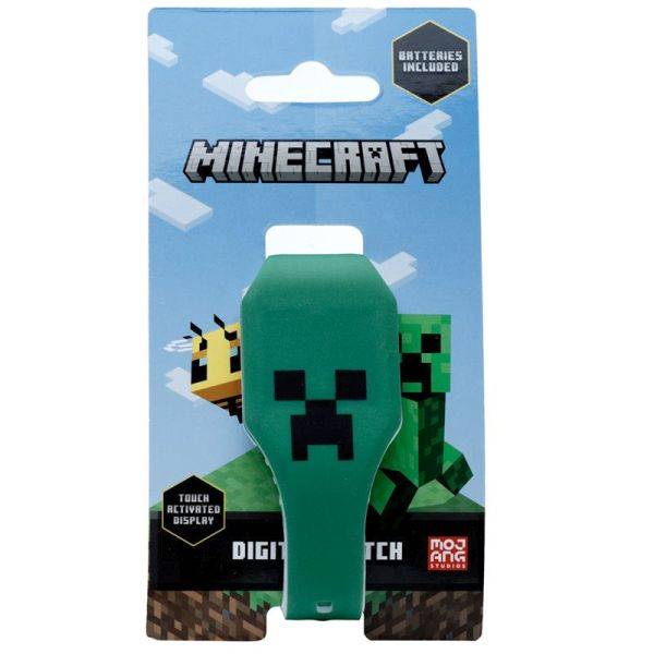 Minecraft szilikon LED karóra – Creeper