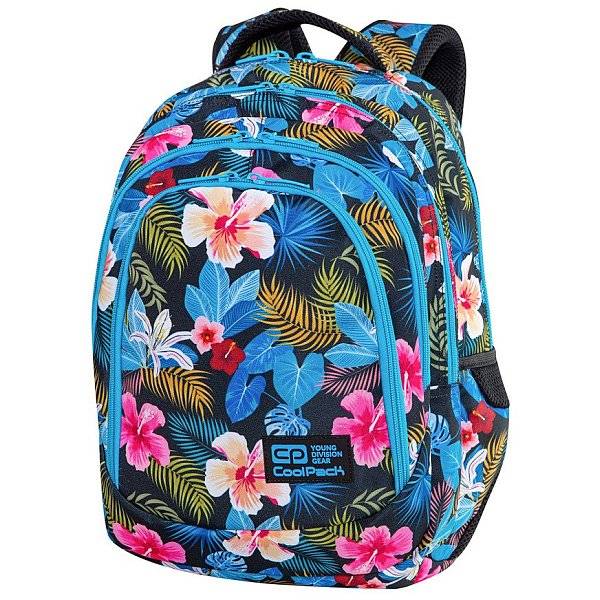 CoolPack virágos iskolatáska hátizsák DRAFTER - China Rose