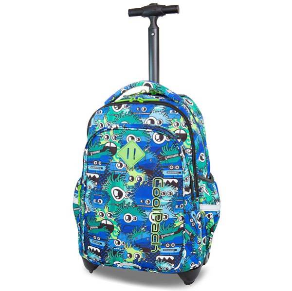 CoolPack gurulós iskolatáska JUNIOR - Wiggly Eyes Blue