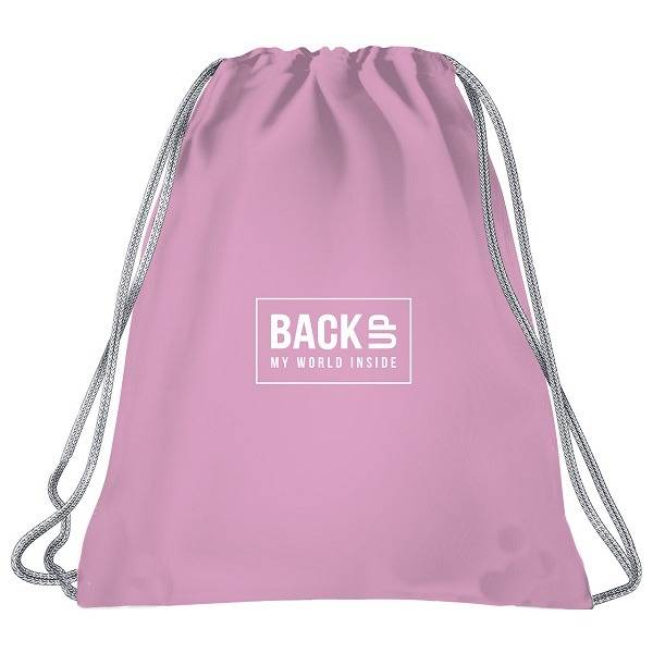 BackUp rózsaszín tornazsák - Pasztell