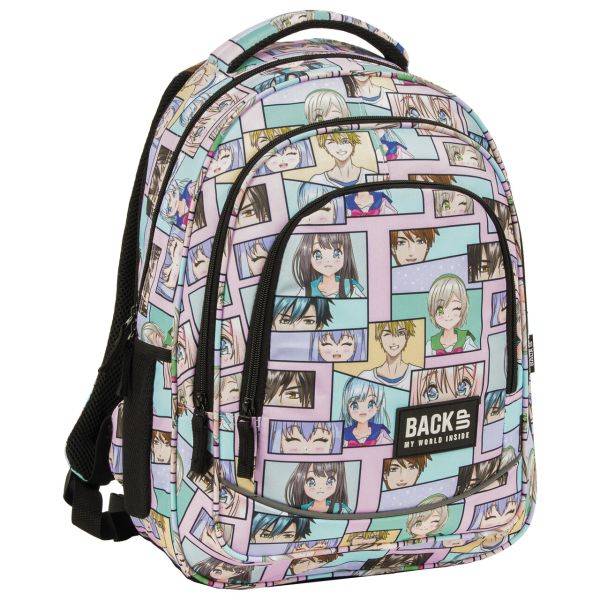 BackUp ergonomikus iskolatáska hátizsák – Pink Manga
