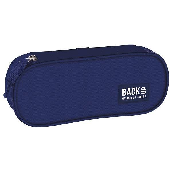 BackUp kék ovális tolltartó