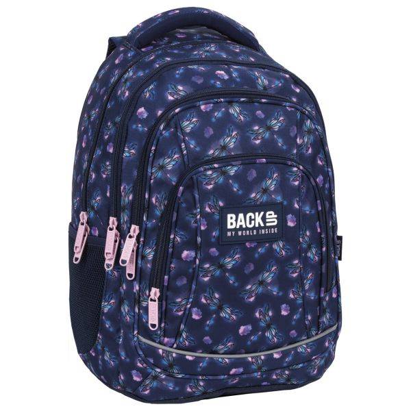 BackUp ergonomikus iskolatáska, hátizsák - Szitakötők