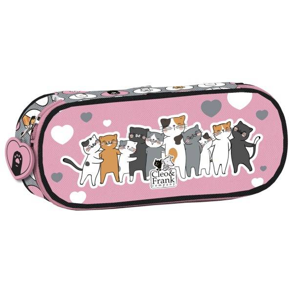 Cleo és Frank ovális cicás tolltartó - Friends