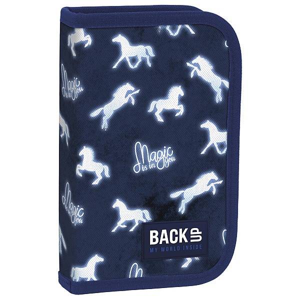 BackUp Lovas kihajtható tolltartó felszerelt - Neon Horses