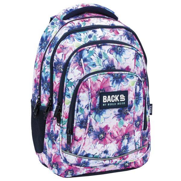 BackUp virágos iskolatáska hátizsák - Bloom
