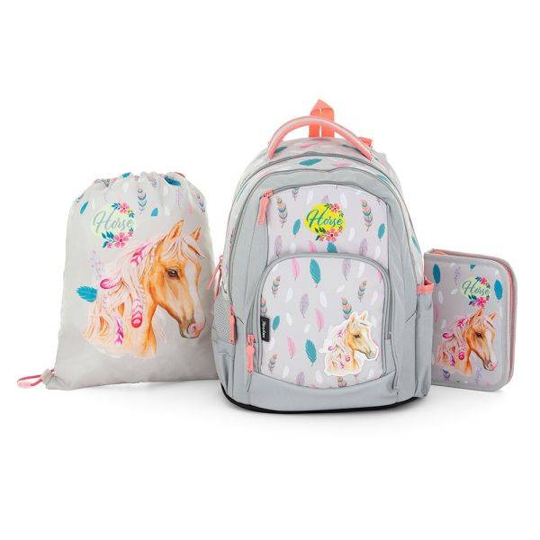 OXYBAG lovas iskolatáska hátizsák szett - Tollak
