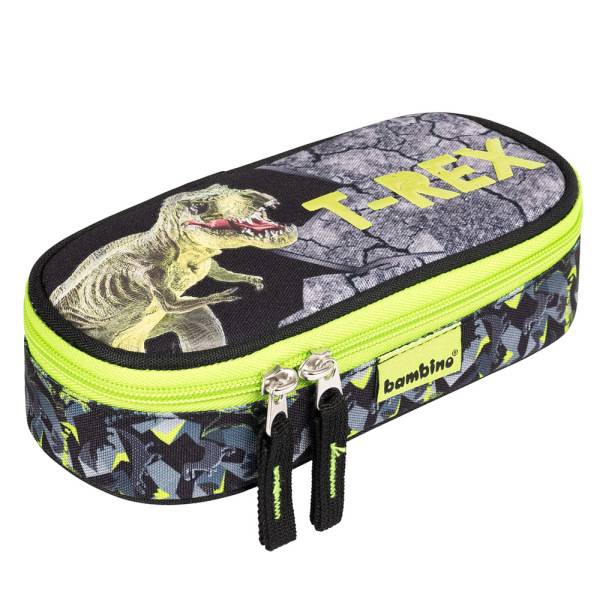 Dinoszauruszos ovális tolltartó T-REX - Bambino