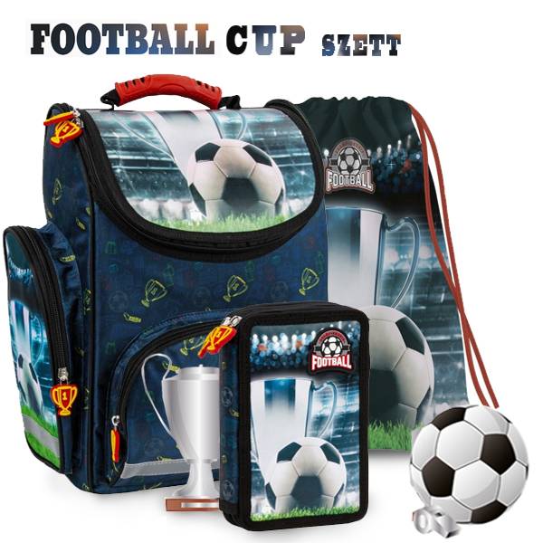 Focis ergonomikus iskolatáska SZETT - Football Cup