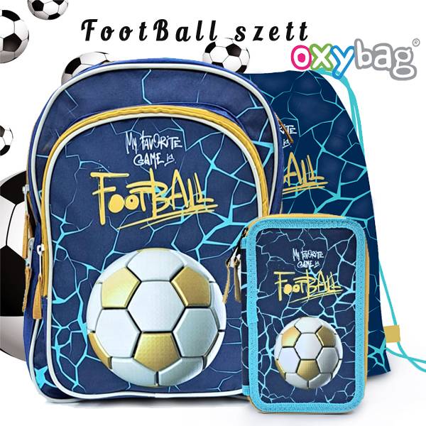 Oxybag EASY focis iskolatáska hátizsák SZETT