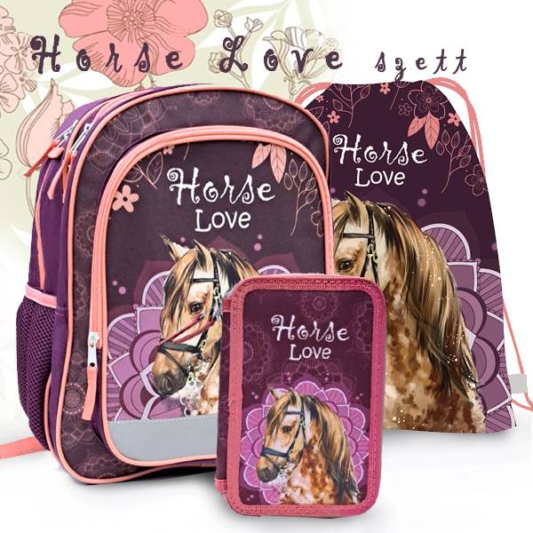 Oxybag EASY lovas iskolatáska hátizsák SZETT - Horse Love