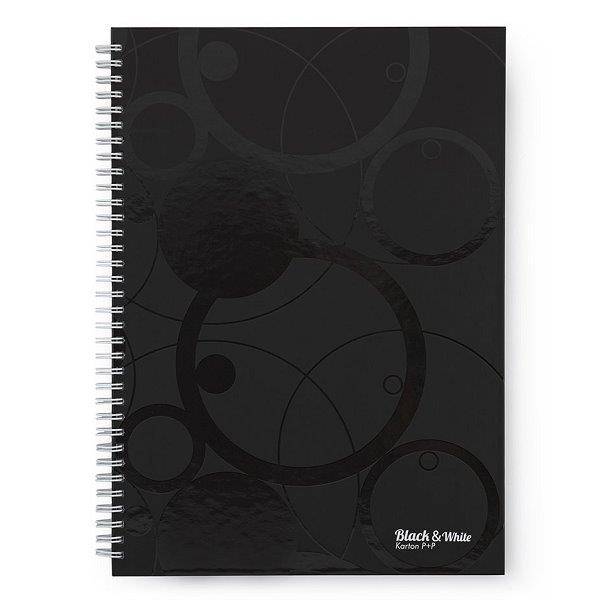 Oxybag spirálfüzet A4 - vonalas - Black & White fekete