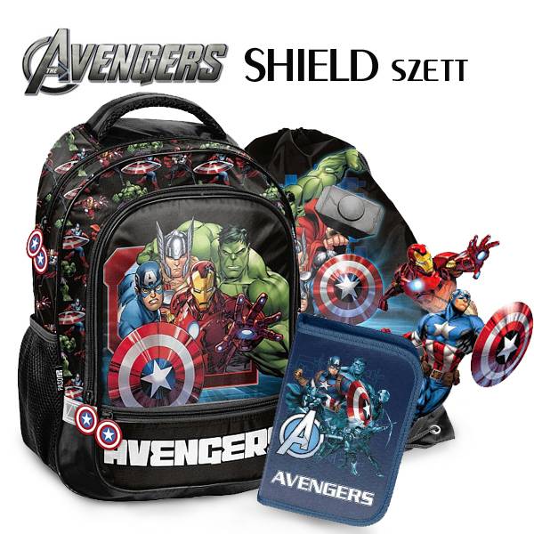Avengers iskolatáska, hátizsák SHIELD SZETT - Paso