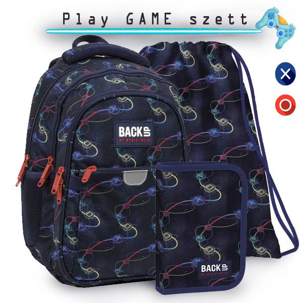 BackUp ergonomikus iskolatáska hátizsák SZETT - Play Game