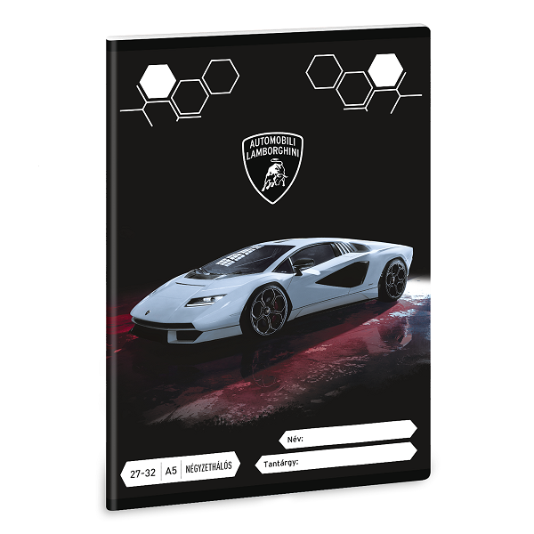 Ars Una kockás füzet A5 – Lamborghini Countach