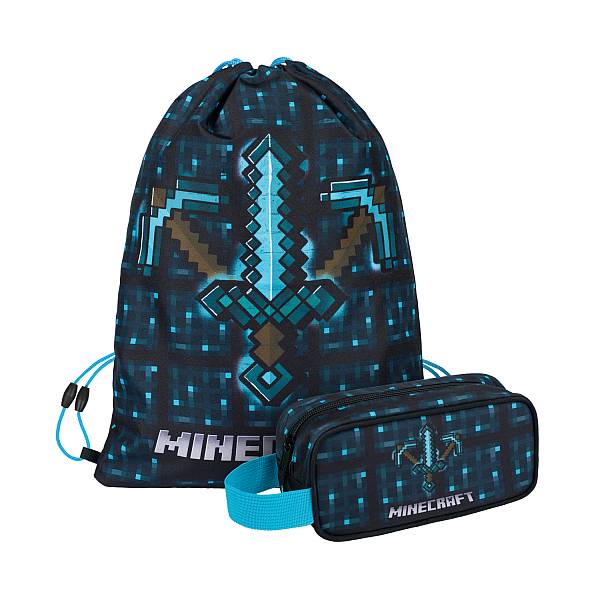 Minecraft tolltartó és tornazsák szett - Blue Axe