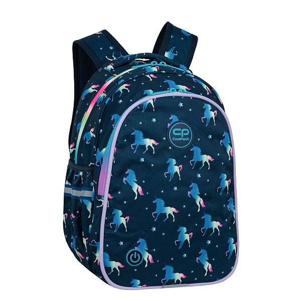 CoolPack unikornisos iskolatáska hátizsák LED világítással - Blue