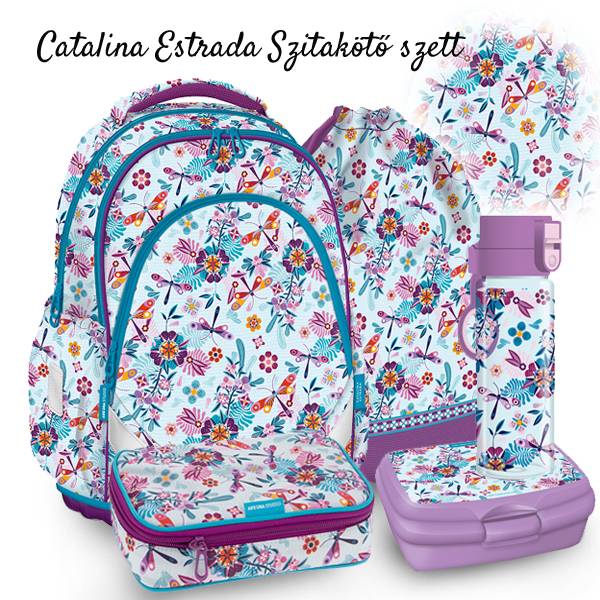Ars Una Catalina Estrada iskolatáska 5 részes SZETT - Szitakötők