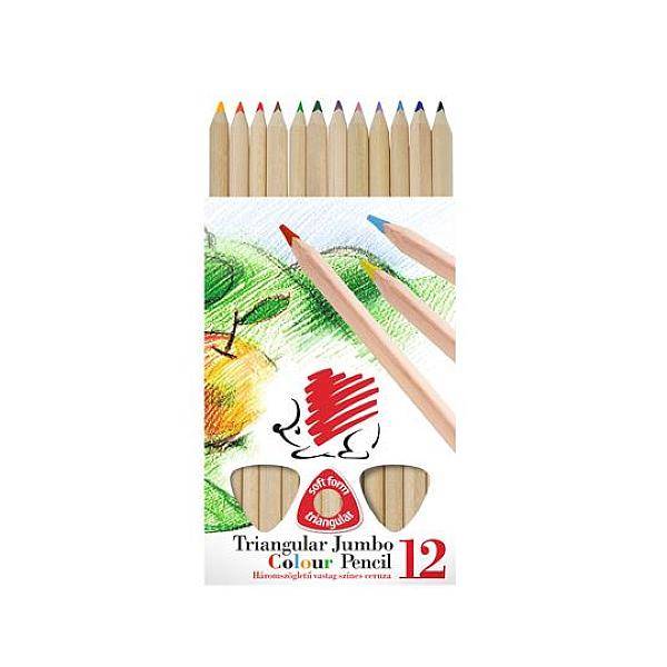 ICO Süni 12 db-os vastag színes ceruza készlet