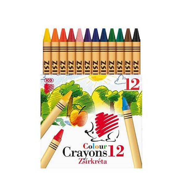 ICO Süni zsírkréta készlet - 12 színű