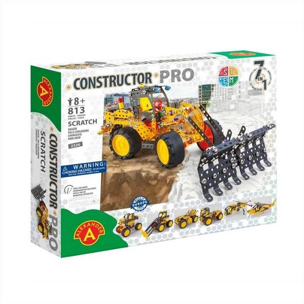 Constructor PRO Scratch járművek 7in1 építőjáték - Alexander Toys