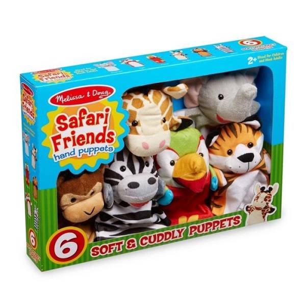 Melissa&Doug bábjátékok - Szafari állatok