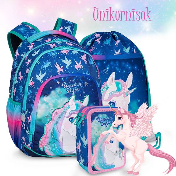 Coolpack Colorino iskolatáska SZETT - Unikornisos