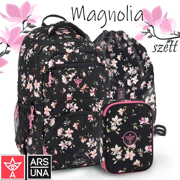 Ars Una iskolatáska hátizsák SZETT - Magnolia