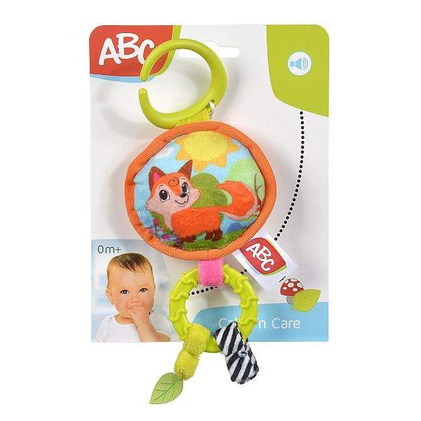 ABC Baby függeszthető plüss csörgő és rágóka - Róka