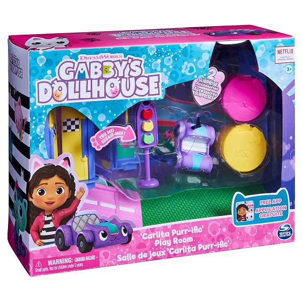 Gabbys Dollhouse játékszett - Carlita játszószobája