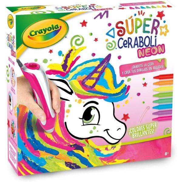 Crayola művésztoll neon színű zsírkrétával